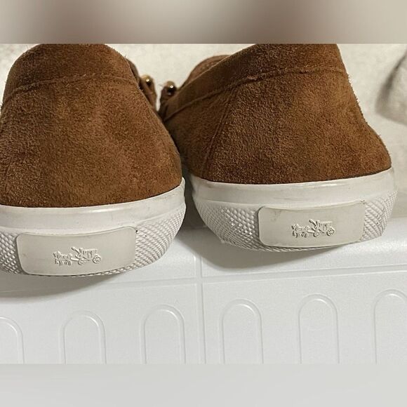 Tan Coach sneakers,‎ women's br size 10B - Picture 7 of 13